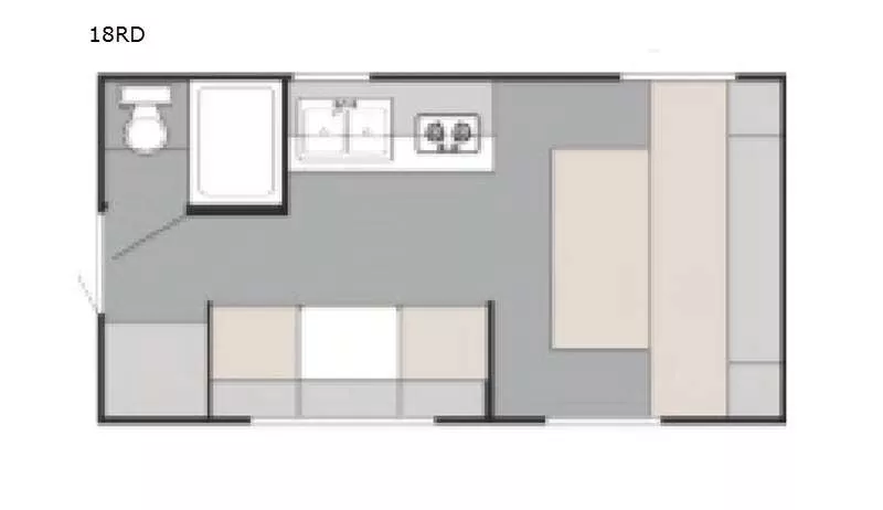 19' 2021 Sunset Park Sun Lite Series 18RD Floorplan