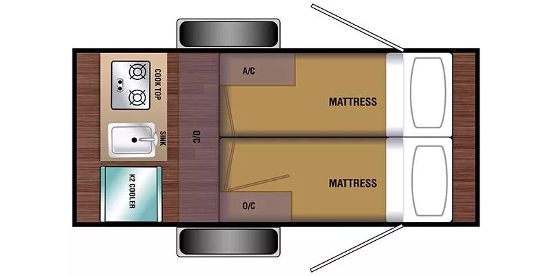 13' 2022 Braxton Creek Bushwhacker 10HD Floorplan