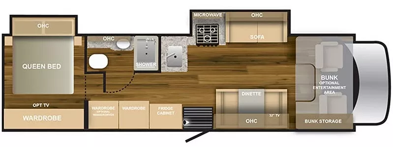 33' 2021 Nexus Ghost 33DS w/2 Slides Floorplan