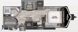 29' 2021 Grand Design Imagine 2400BH w/Slide - Bunk House Floorplan