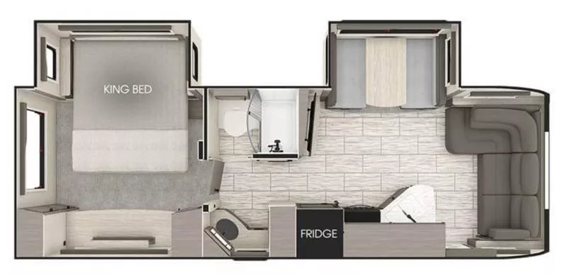 24' 2021 Lance 2465 w/2 Slides Floorplan