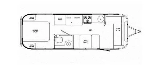 29' 2011 Airstream International 28  SERENTIY Floorplan