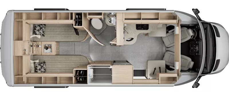 25' 2020 Leisure Travel Unity U24TB Floorplan