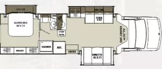 31' 2017 Forest River Coachmen Concord 300TS w/3 Slides Floorplan
