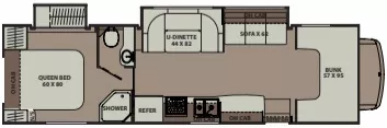 2015 Coachmen Leprechaun 319DS w/2 Slides Floorplan