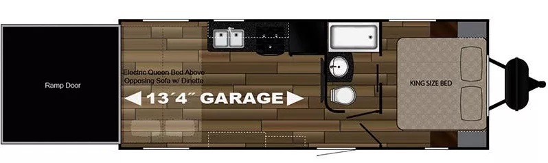 27' 2018 Cruiser RV Stryker 2313 - Toy Hauler Floorplan