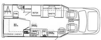 24' 2007 Phoenix USA Phoenix Cruiser 2350 w/Slide Floorplan