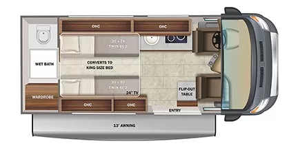 21' 2021 Jayco Swift Li 20TL Floorplan