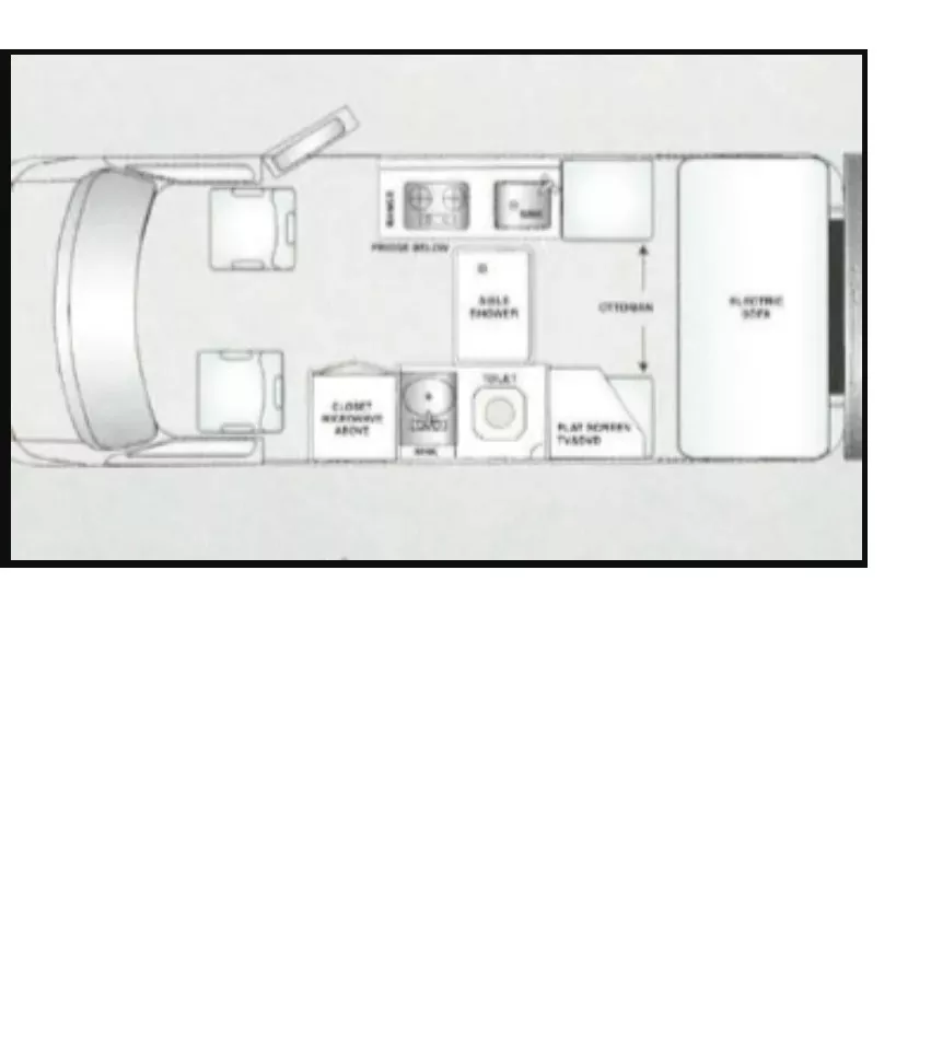 19' 2001 Pleasure-Way Pleasure Way EXCEL RD Floorplan