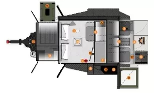 13' 2023 Off Grid PANDO 2.0 Floorplan