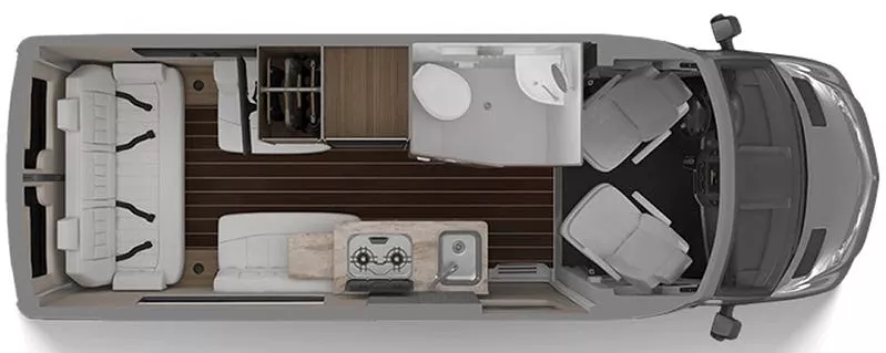 19' 2020 Airstream Interstate 19 Floorplan
