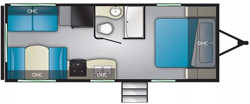 26' 2019 Heartland Pioneer RD210 Floorplan