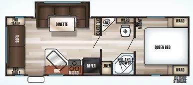 28' 2023 Forest River Cherokee Grey Wolf Limited 23MK w/Slide Floorplan