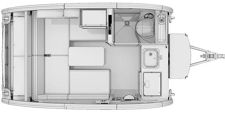 16' 2022 Nucamp RV Tab 320 BOONDOCK Floorplan