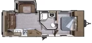 28' 2017 Highland RV Open Range 2410RL w/Slide Floorplan