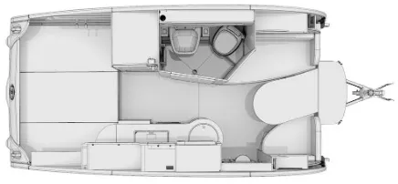 18' 2021 Nucamp RV T@B 400 Floorplan