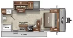 27' 2021 Jayco Jay Flight 237RBS w/Slide Floorplan