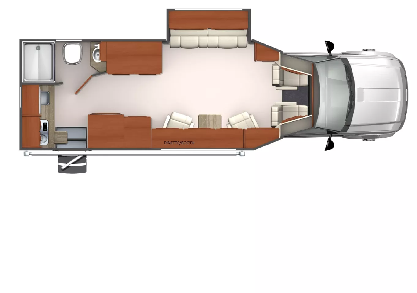 24' 2025 Phoenix Cruiser 2400 w/Slide Floorplan