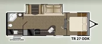 30' 2015 Heartland Trail Runner 270DK w/Slide Floorplan