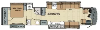 45' 2015 Entegra Coach Anthem 44SL 450hp Cummins Floorplan