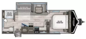 29' 2022 Grand Design Imagine 2600RB w/Slide Floorplan