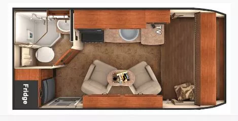14' 2017 Lance 1475 Floorplan