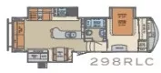 30' 2018 Palomino Columbus Compass 298RLC w/3 Slides Floorplan
