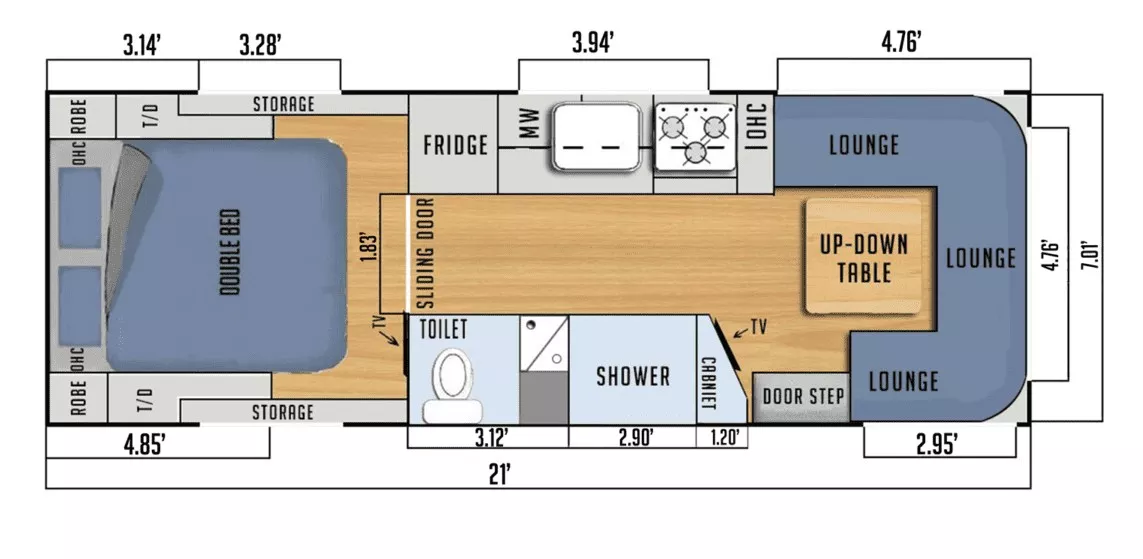 27' 2021 Black Series Black HQ21 Floorplan