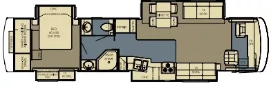 41' 2007 Newmar Dutch Star 4023 400hp Cummins w/4 Slides Floorplan
