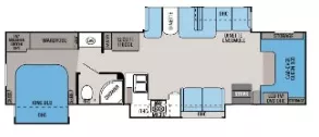 39' 2014 Jayco Seneca 37TS w/3 Slides Floorplan