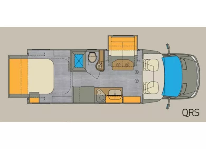 24' 2017 Renegade RV Vienna 25VQRS w/2 Slides Floorplan