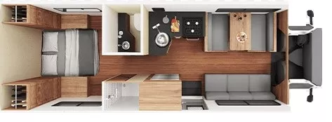 30' 2015 Thor Majestic 28A Floorplan