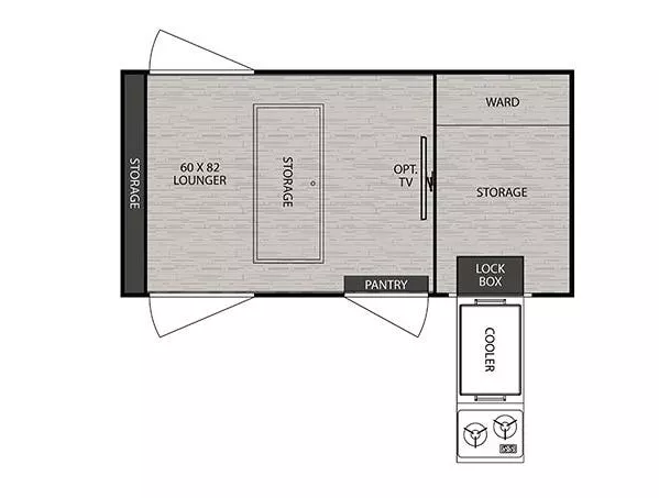 14' 2019 Forest River Nobo 10.5 Floorplan