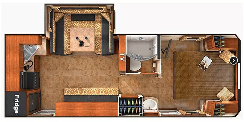 27' 2016 Lance 2285 w/Slide Floorplan