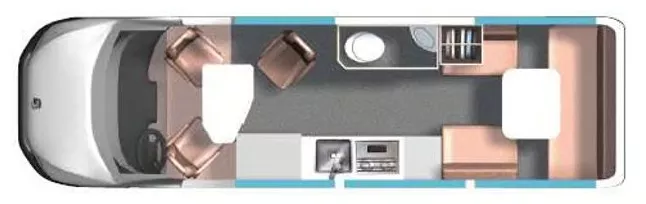 22' 2011 Roadtrek RS ADVENTUROUS Floorplan