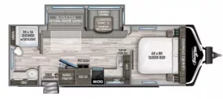 29' 2021 Grand Design Imagine 2600RB w/Slide Floorplan