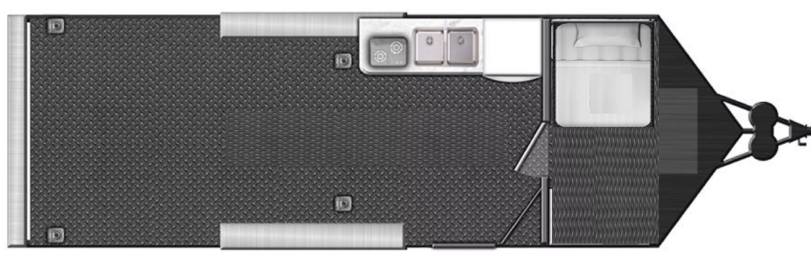 26' 2021 Thor Dunesport FW26 - Toy Hauler Floorplan