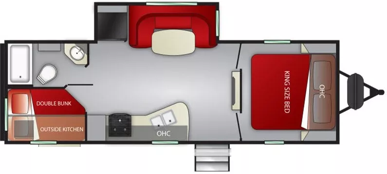 29' 2020 Cruiser RV Mpg Ultra Lite 2500BH w/Slide Floorplan