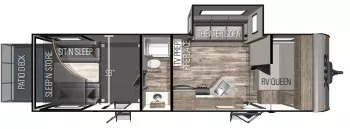 33' 2022 Forest River Xlr Micro Boost 27LRLE w/Slide - Toy Hauler Floorplan