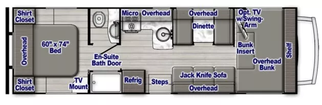 30' 2023 Gulf Stream Conquest Le / Yellowstone 6280LE Floorplan