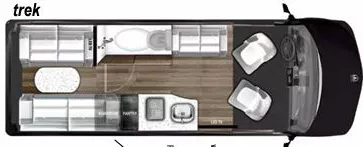 20' 2019 Regency Promaster TREK DLX Floorplan