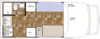 22' 2005 Gulf Stream Bt Cruiser 5211 Floorplan