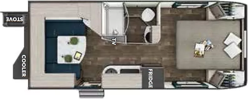 25' 2020 Lance 2075 Floorplan