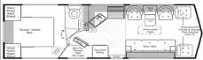 30' 1999 Lazy Daze 30IB Floorplan