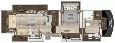 39' 2022 Vanleigh RV Beacon 39GBB w/3 Slides & Generator Floorplan