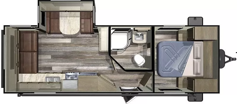 29' 2019 Starcraft Launch Outfitter Series 24RLS w/Slide Floorplan