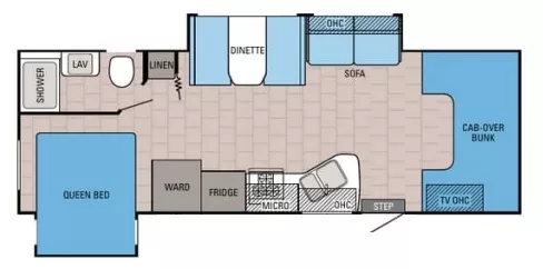29' 2016 Jayco Redhawk 26XD w/2 Slides - Bunk House Floorplan