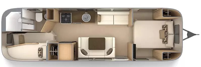 30' 2020 Airstream Flying Cloud 30FB BUNK - Bunk House Floorplan