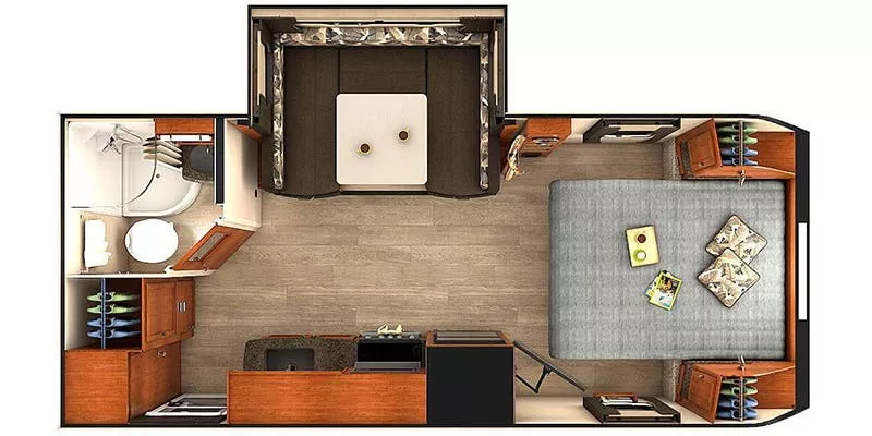 23' 2020 Lance 1995 w/Slide Floorplan