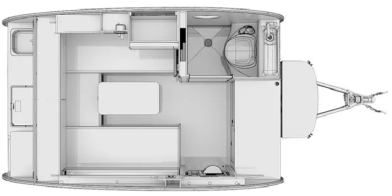 16' 2022 Nucamp RV T@B 320 S BOONDOCK Floorplan